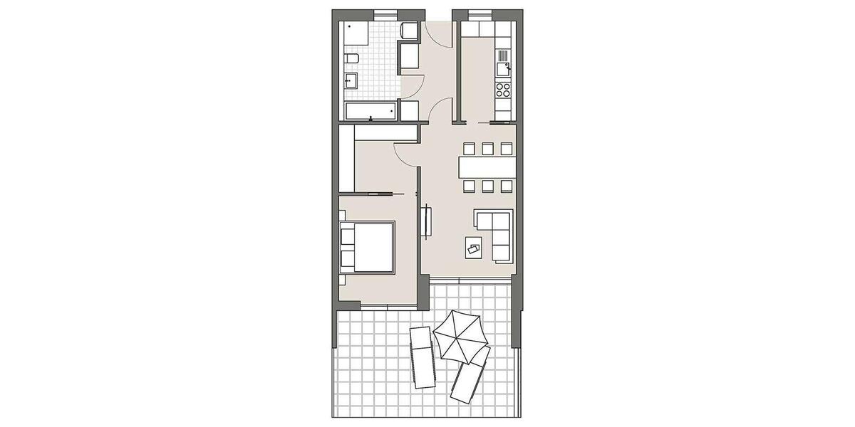 Etagenwohnung Freudenstadt - 2.5 Zimmer, 82 m&sup2;, 1.245&euro; | Angebot:26477072