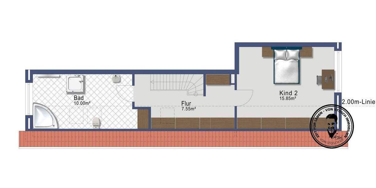 Etagenwohnung Halstenbek - 3 Zimmer, 100 m&sup2;, 1.250&euro; | Angebot:25165843