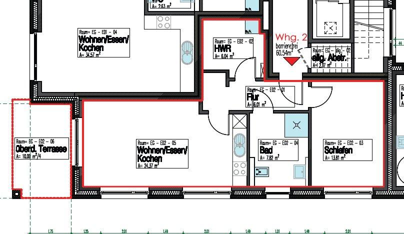 Erdgeschoßwohnung Lohne (Oldenburg) - 2 Zimmer, 61 m&sup2;, 600&euro; | Angebot:26295188