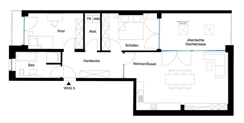 Etagenwohnung Deggendorf - 3 Zimmer, 94 m&sup2;, 1.200&euro; | Angebot:26548862