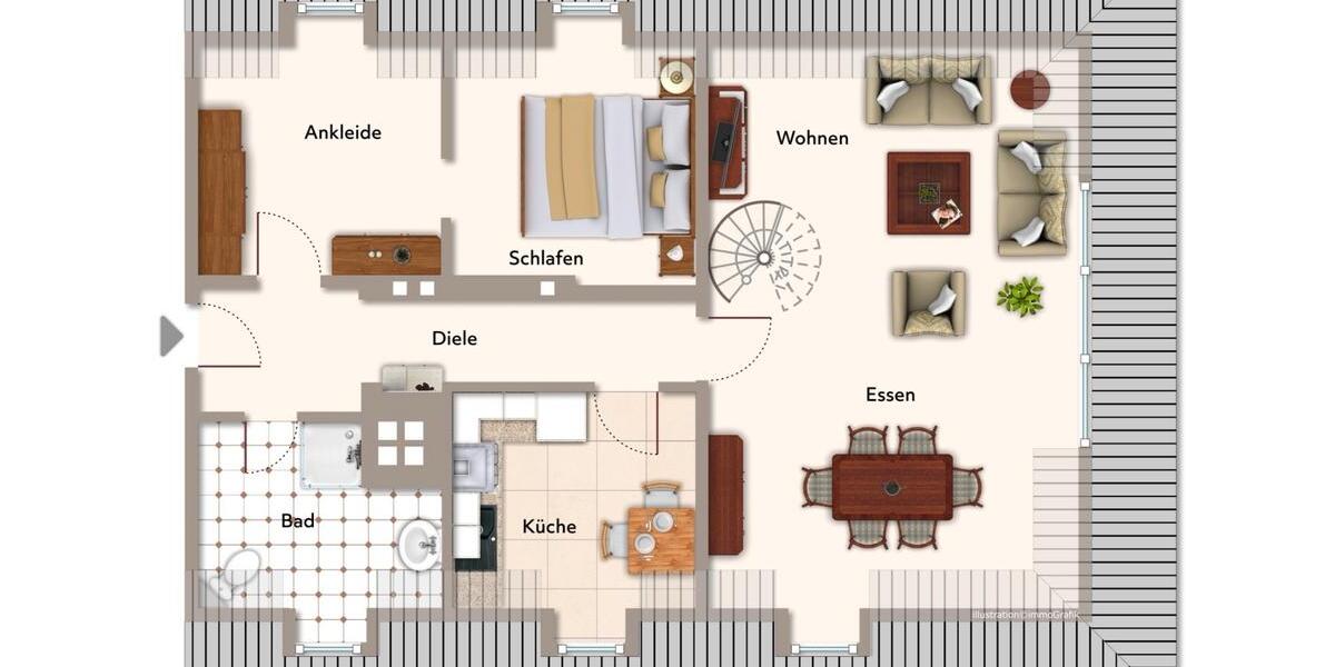 Dachgeschoßwohnung Goslar - 4 Zimmer, 100 m&sup2;, 645&euro; | Angebot:26679474