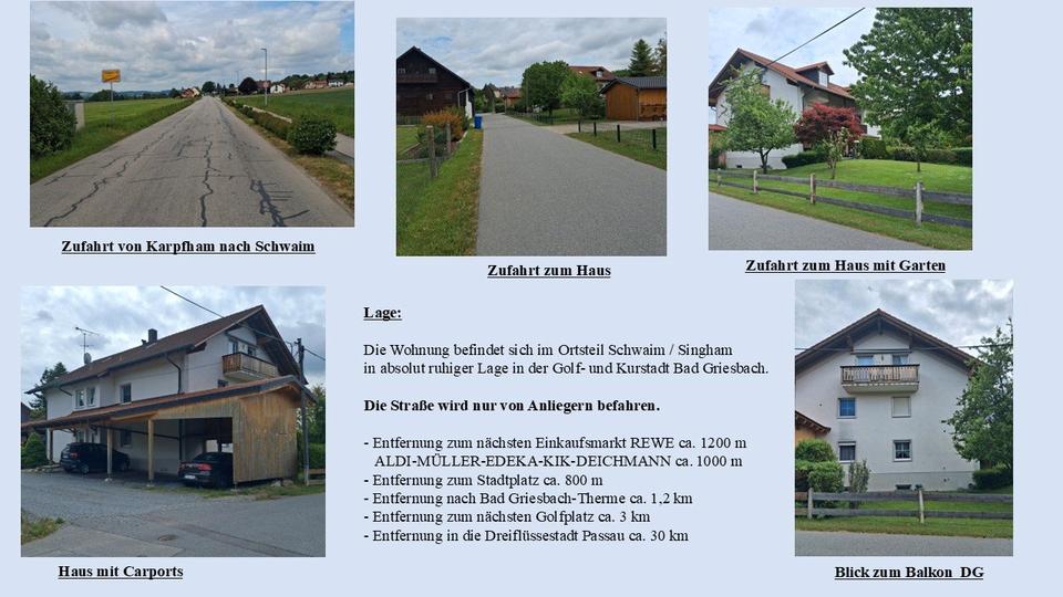 Dachgeschoßwohnung Bad Griesbach im Rottal - 2 Zimmer, 60 m&sup2;, 450&euro; | Angebot:26532746