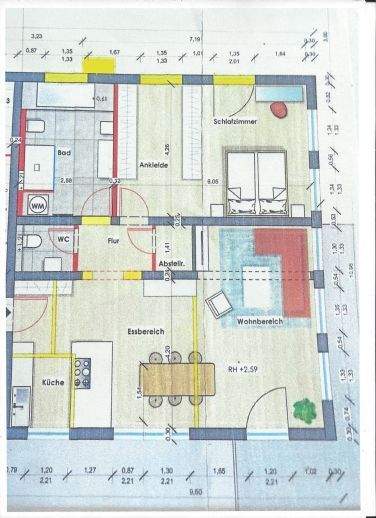 Etagenwohnung Friedrichsthal - 3 Zimmer, 85 m&sup2;, 1.000&euro; | Angebot:26107801