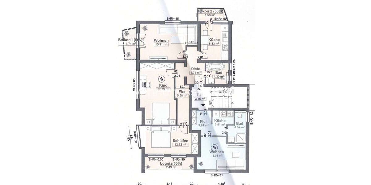 Wohnung zum Mieten in Gummersbach 650 € 75 m² 3 zimmer