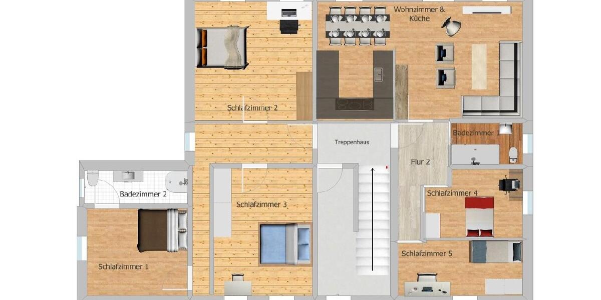 Wohnen auf Zeit Wittstock/Dosse Dosse - 6 Zimmer, 150 m&sup2;, 2.500&euro; | Angebot:26235621
