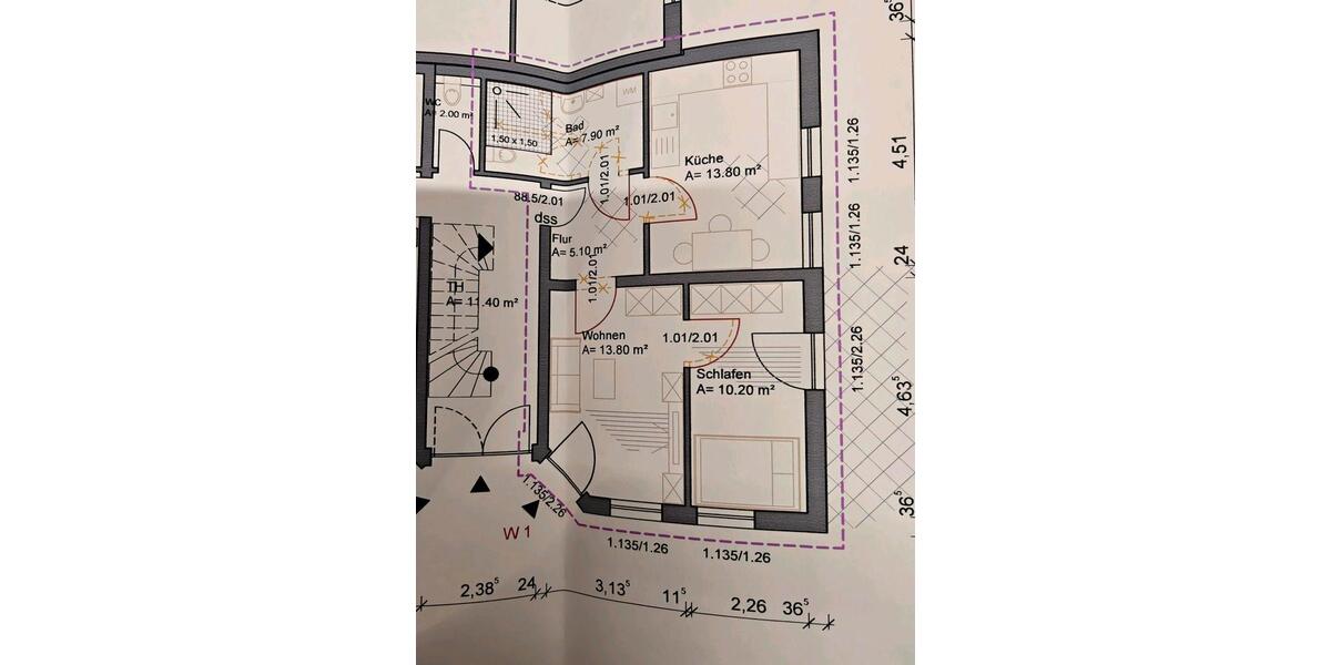 Erdgeschoßwohnung Plauen - 2 Zimmer, 50 m&sup2;, 360&euro; | Angebot:24791491