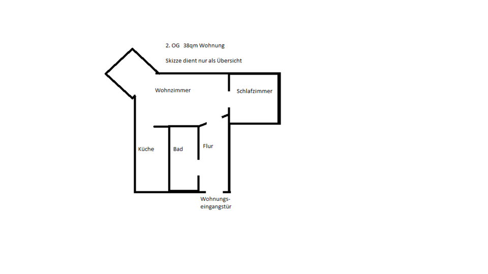Gemütliche 2 Zimmerwohnung in zentraler Lage 2 zimmer