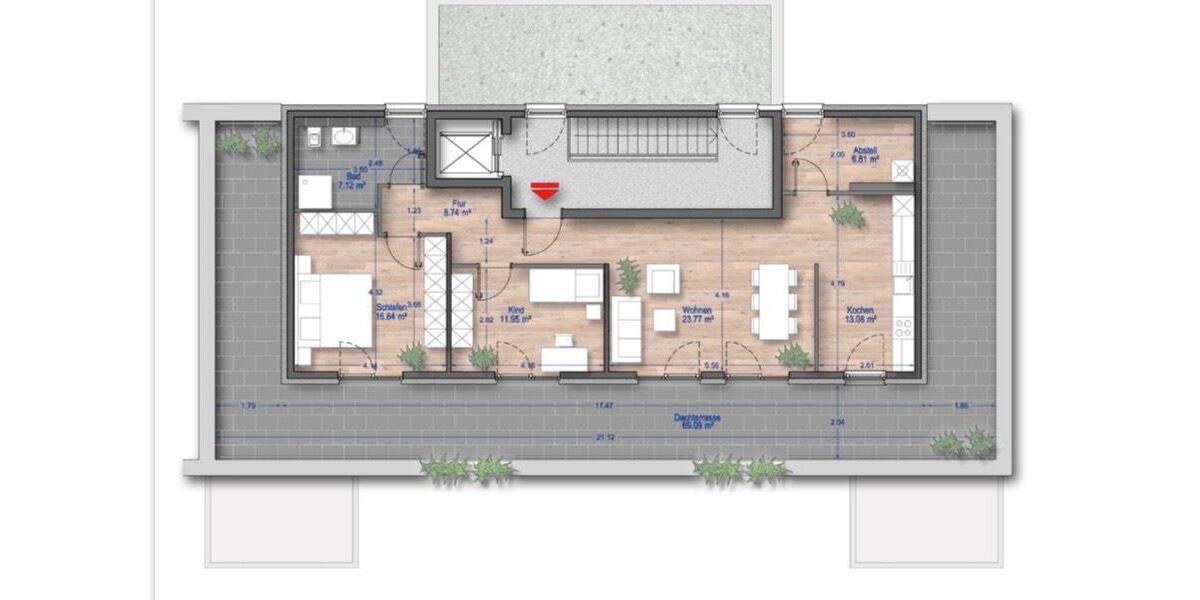 Einfamilienhaus Düsseldorf Stadtbezirk 6 - 3 Zimmer, 90 m&sup2;, 1.867&euro; | Angebot:25988631