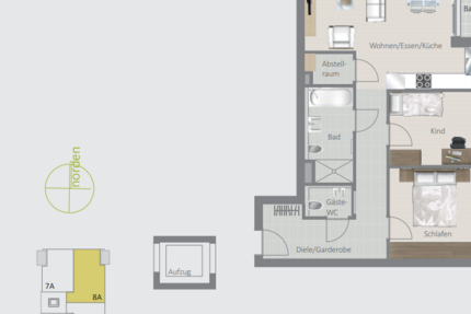 Wohnung zum Mieten in Korntal- Münchingen 1.375 € 78.62 m² 3.5 zimmer