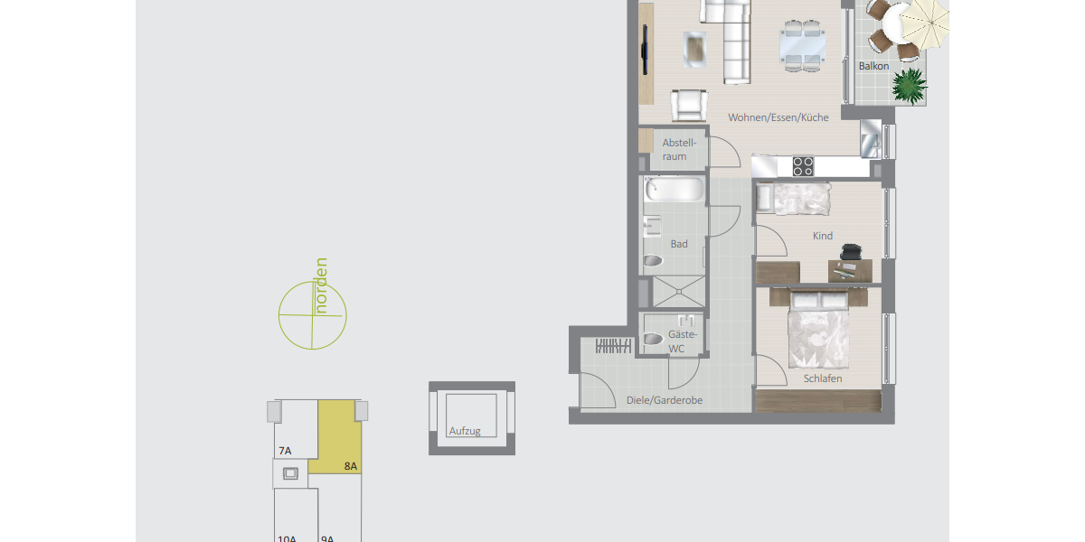 Wohnung zum Mieten in Korntal- Münchingen 1.375 € 78.62 m² 3.5 zimmer