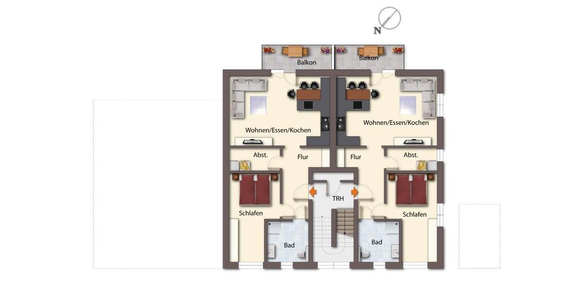 Etagenwohnung Halle - 2 Zimmer, 63 m&sup2;, 788&euro; | Angebot:26614008