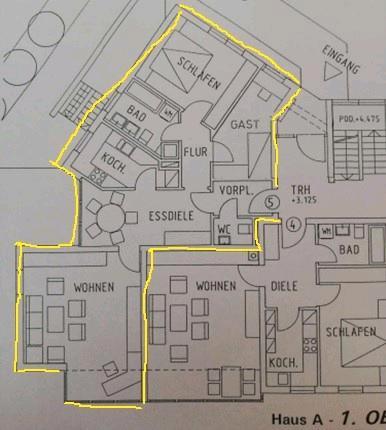 Etagenwohnung Laupheim - 3.5 Zimmer, 86 m&sup2;, 910&euro; | Angebot:25656030