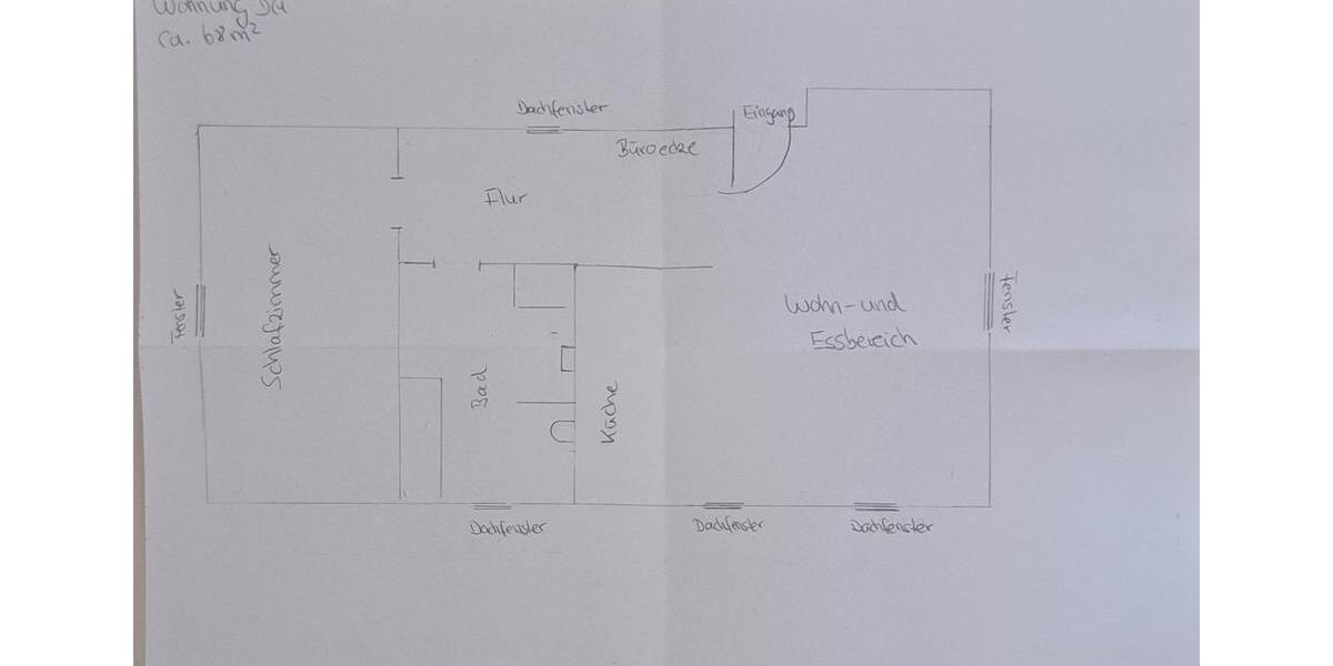 Helle 2-Zimmer DG-wohnung in Wörth am Rhein mit Gartennutzung 2 zimmer