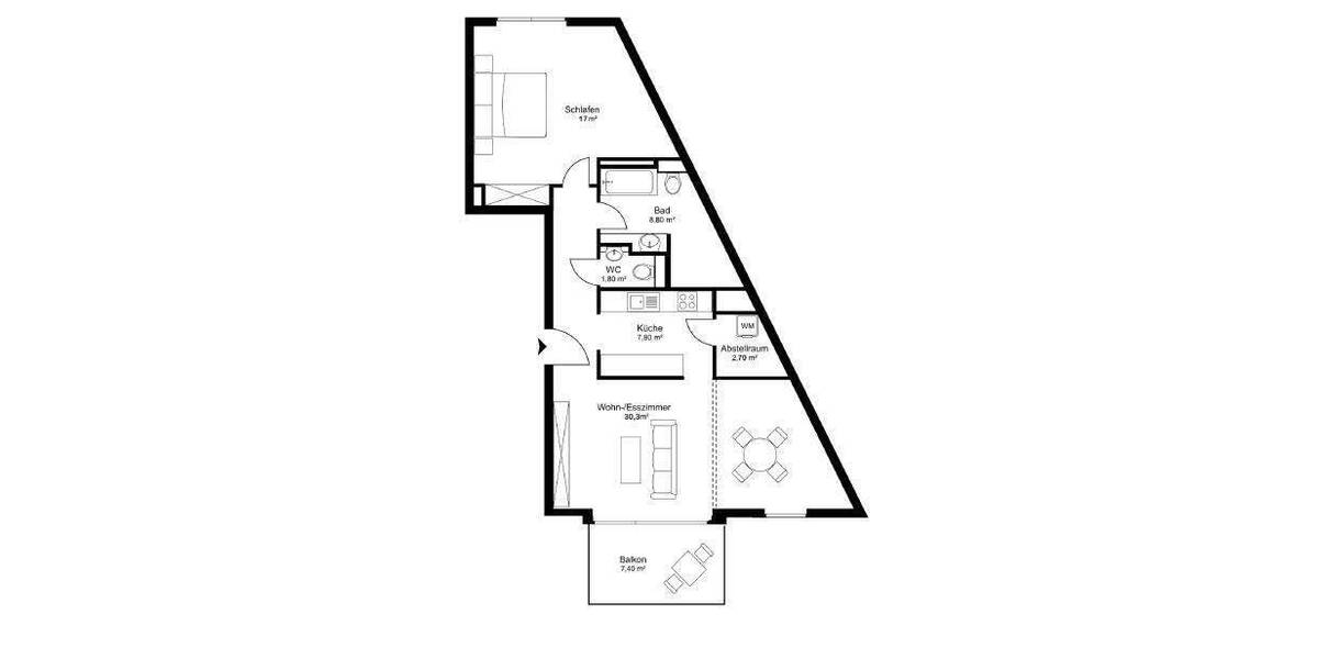 Etagenwohnung Berlin Moabit - 2 Zimmer, 84 m&sup2;, 1.943&euro; | Angebot:25748314