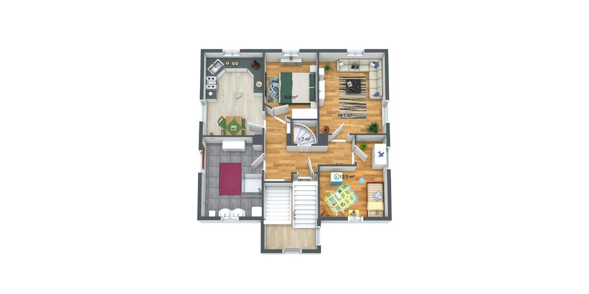 Dachgeschoßwohnung Frankenberg (Sachsen) - 3 Zimmer, 74 m&sup2;, 450&euro; | Angebot:26415709