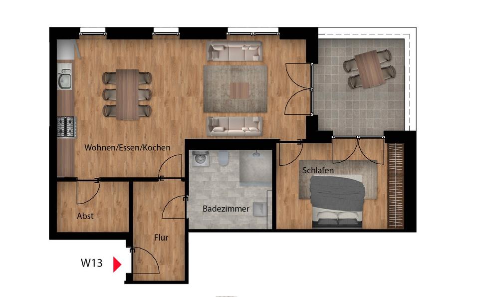 Penthaus in Welver - Erstbezug 2 zimmer