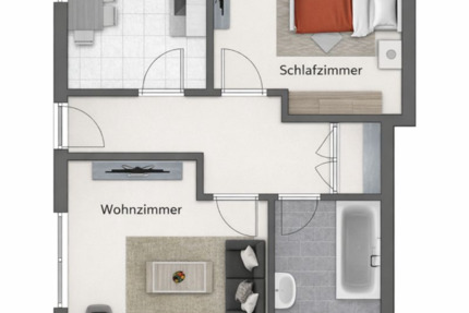 Helle 2-Zimmer-Einliegerwohnung im Zentrum von Lindlar 2 zimmer