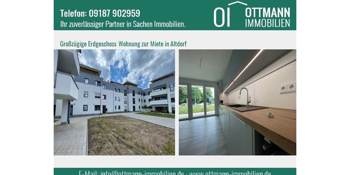 Etagenwohnung Altdorf b. Nürnberg Altdorf - 3 Zimmer, 92 m&sup2;, 1.150&euro; | Angebot:24915866