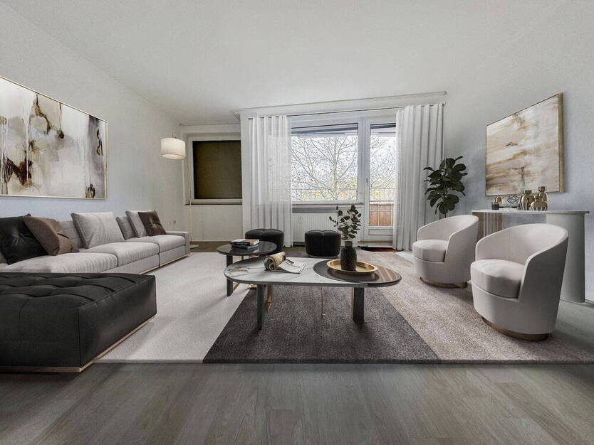 Frisch renovierte 3-Zi.-Whg., EBK, Balkon, Loggia, DG-Raum in zentraler Lage Bremen-Walle