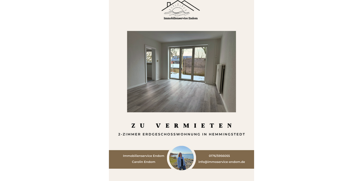 Etagenwohnung Hemmingstedt - 2 Zimmer, 42 m&sup2;, 350&euro; | Angebot:27098731
