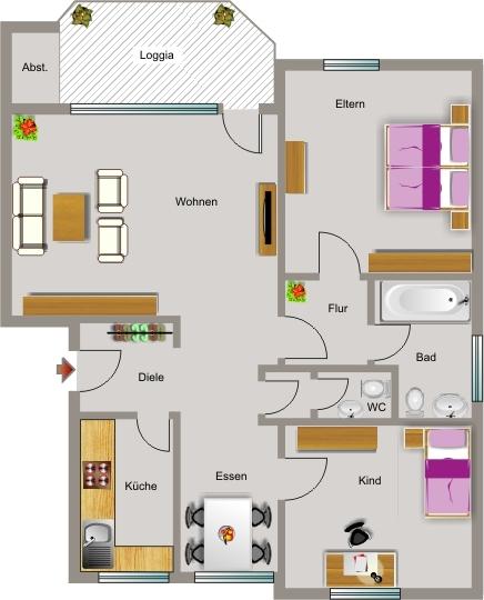 Vier Wände zum Wohlfühlen – mit WBS. 3 zimmer