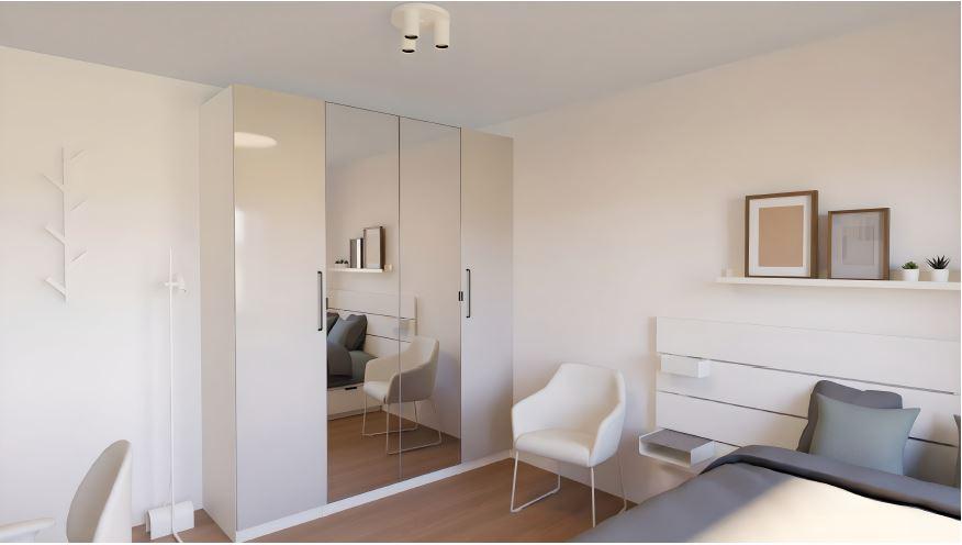 B4b- Ideal für Studierende: Möbliertes WG-Zimmer im City-Neubau – direkt in Aachen 3 zimmer