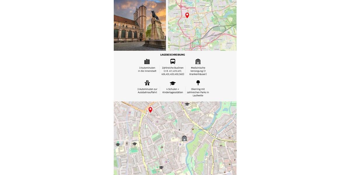 Dachgeschoßwohnung Braunschweig Lehndorf-Watenbüttel - 3 Zimmer, 101 m&sup2;, 875&euro; | Angebot:24705534