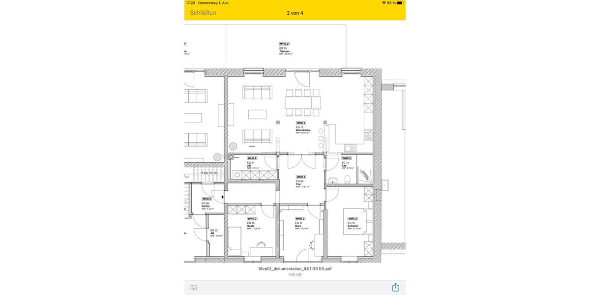 Terrassenwohnung Bergen auf Rügen - 4 Zimmer, 125 m&sup2;, 1.640&euro; | Angebot:26631222