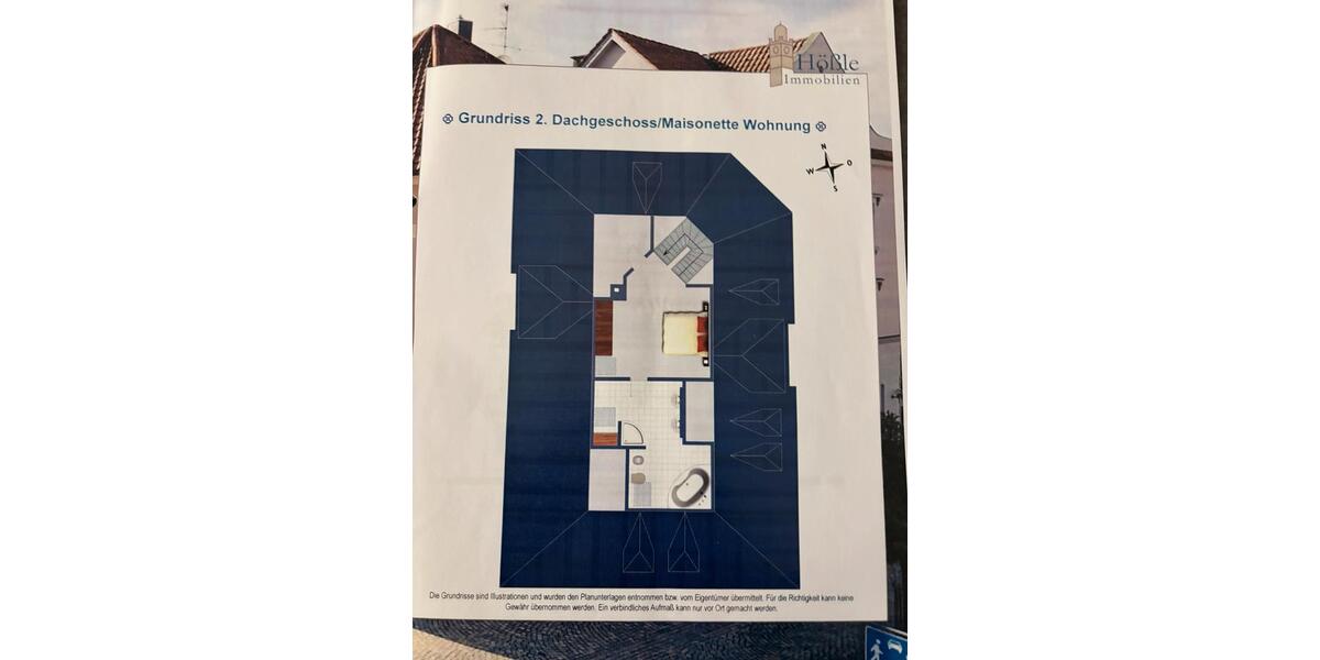 Dachgeschoßwohnung Ertingen - 3 Zimmer, 130 m&sup2;, 1.250&euro; | Angebot:25936834