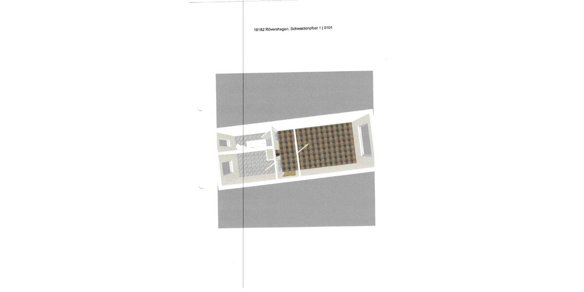 Attraktive Singlewohnung (1 Z., 31,5 m²), Wanne+Keller, ruhige Lage Rövershagen OT Schwarzpfost - 1- Rövershagen OT Schwarzenpfost Schwarzenpfost | Angebot:26633784
