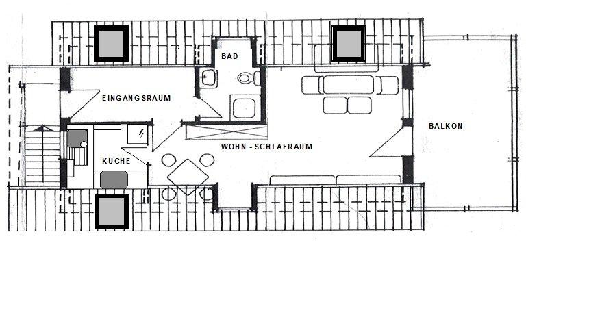 Dachgeschoßwohnung Stadtallendorf - 1.5 Zimmer, 50 m&sup2;, 400&euro; | Angebot:26521796