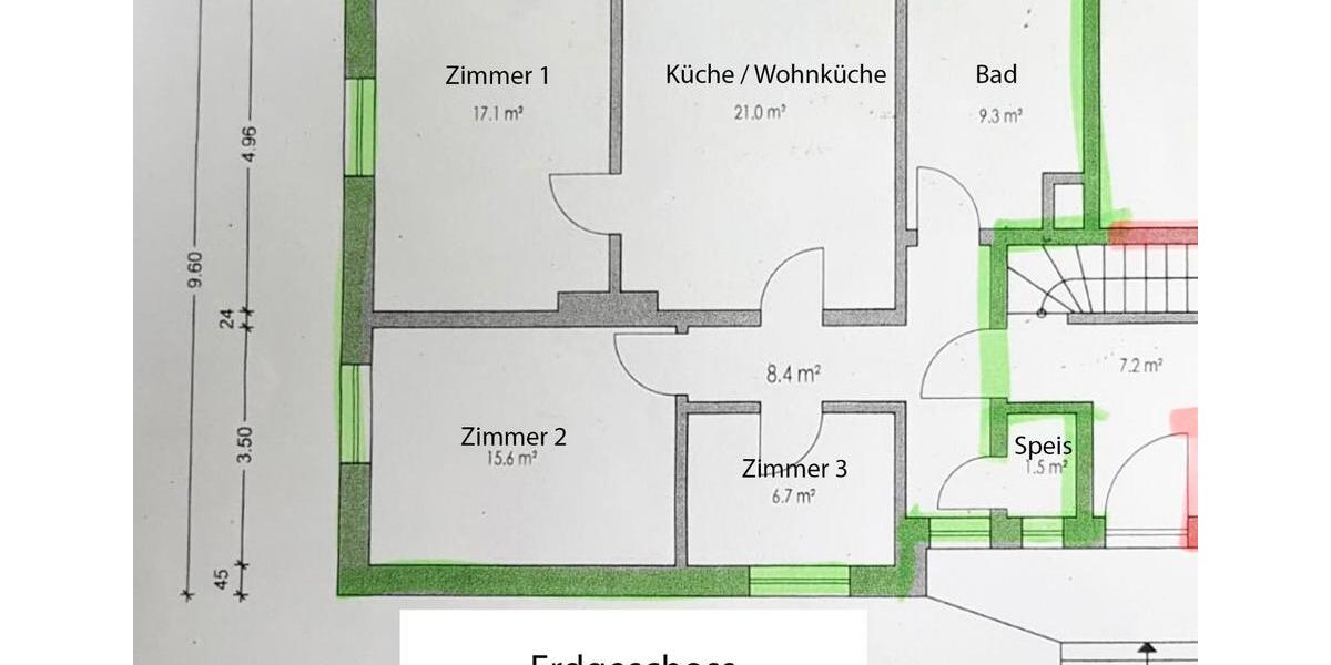 Erdgeschoßwohnung Tittmoning - 3 Zimmer, 77 m&sup2;, 800&euro; | Angebot:26278931