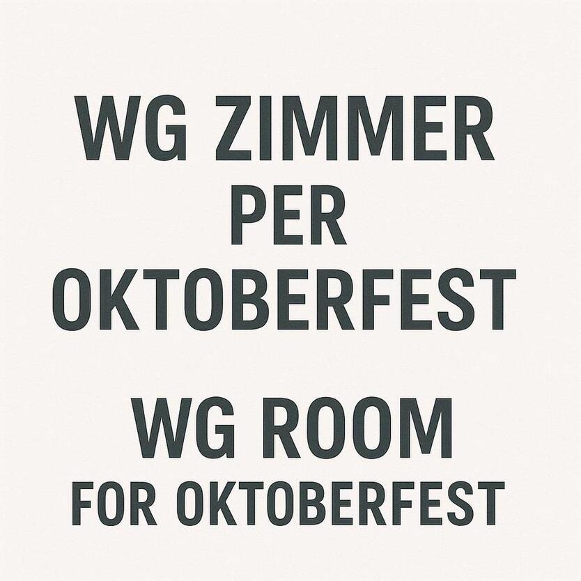 WG Zimmer WG Room Oktoberfest
