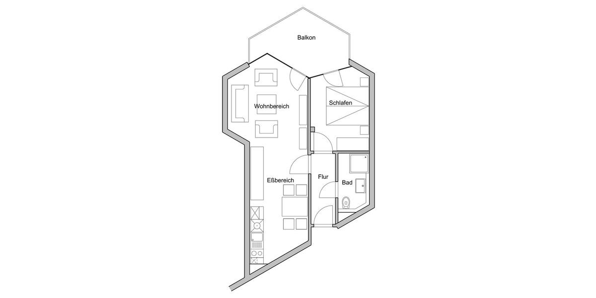 Erdgeschoßwohnung Sylt - 2 Zimmer, 53 m&sup2;, 1.500&euro; | Angebot:26022593