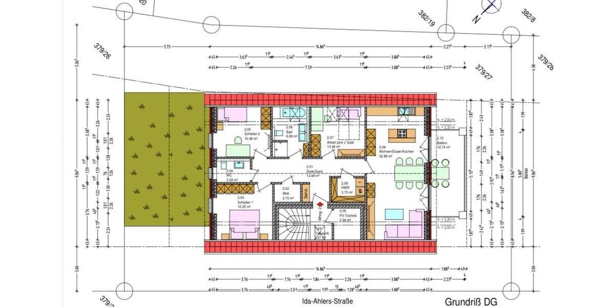 Dachgeschoßwohnung Edewecht - 4 Zimmer, 102 m&sup2;, 1.200&euro; | Angebot:26626057