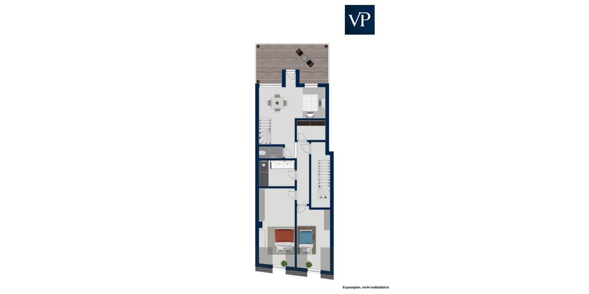 Maisonettenwohnung Villingen-Schwenningen Schwenningen - 4 Zimmer, 128 m&sup2;, 1.344&euro; | Angebot:26099167