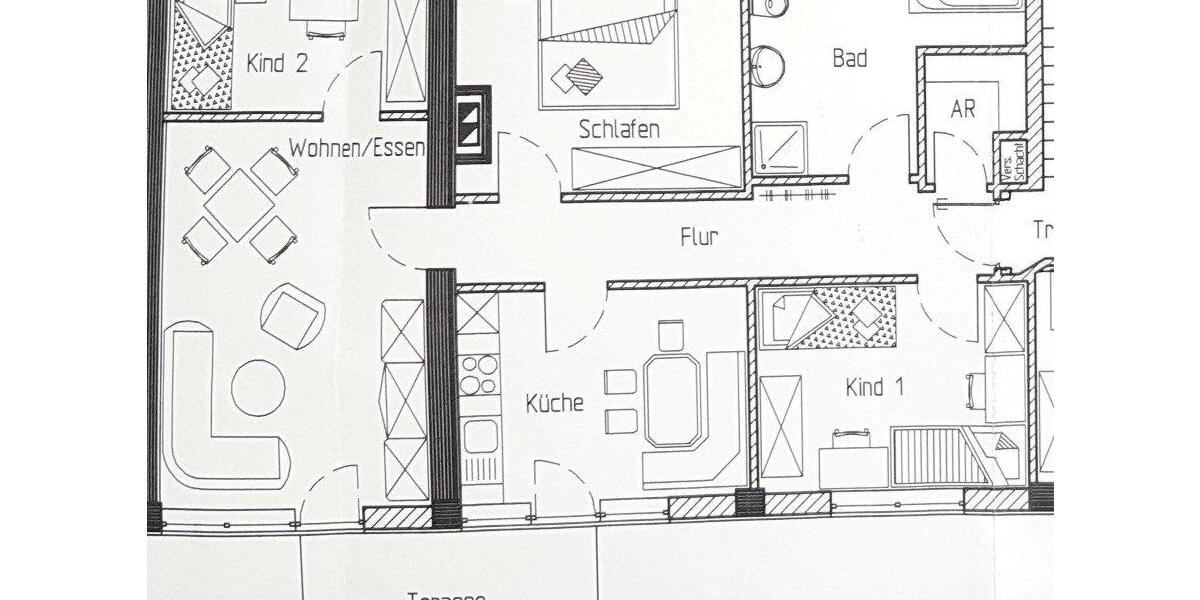 Etagenwohnung Oettingen in Bayern - 4 Zimmer, 96 m&sup2;, 755&euro; | Angebot:26549897