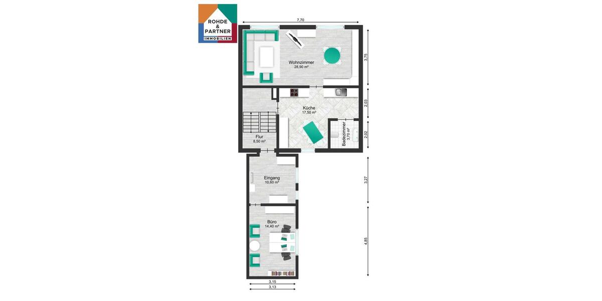 Doppelhaushälfte Oebisfelde-Weferlingen Weferlingen - 5 Zimmer, 54 m&sup2;, 825&euro; | Angebot:23846548
