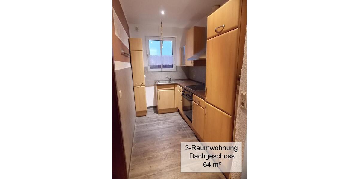 Dachgeschoßwohnung Blankenburg (Harz) - 3 Zimmer, 64 m&sup2;, 495&euro; | Angebot:26670654