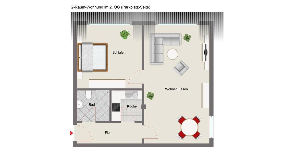 Etagenwohnung Sonnewalde - 2 Zimmer, 58 m&sup2;, 465&euro; | Angebot:26279794