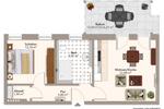 Dachgeschoßwohnung Magdeburg Beyendorf-Sohlen - 2 Zimmer, 57 m&sup2;, 487&euro; | Angebot:26134876