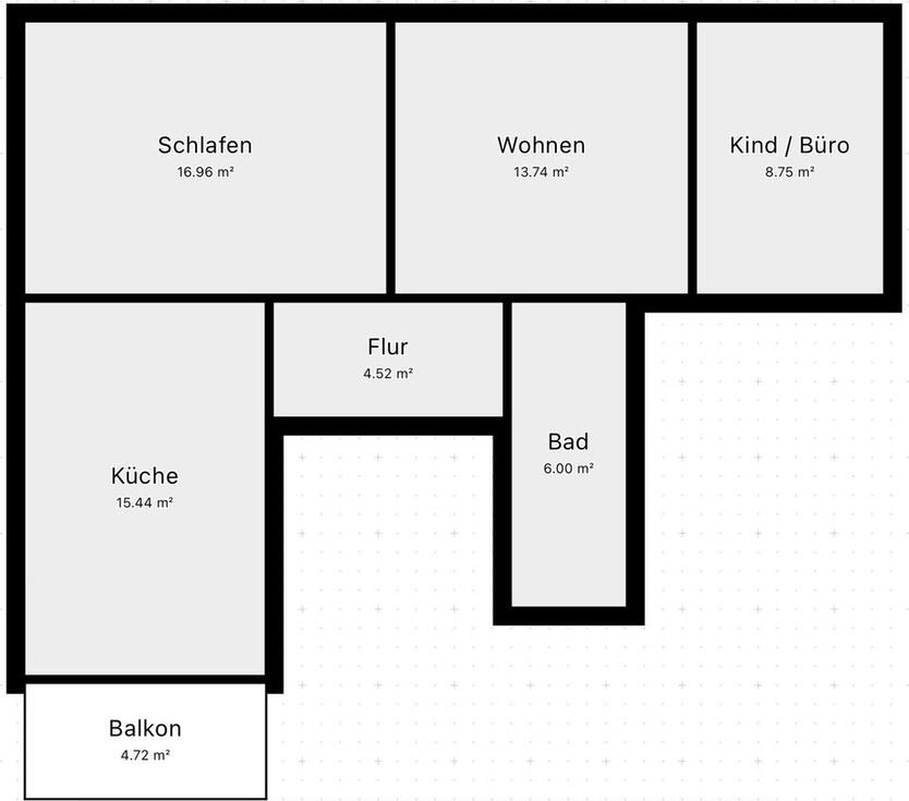 sonnige 3-Zimmer-Wohnung