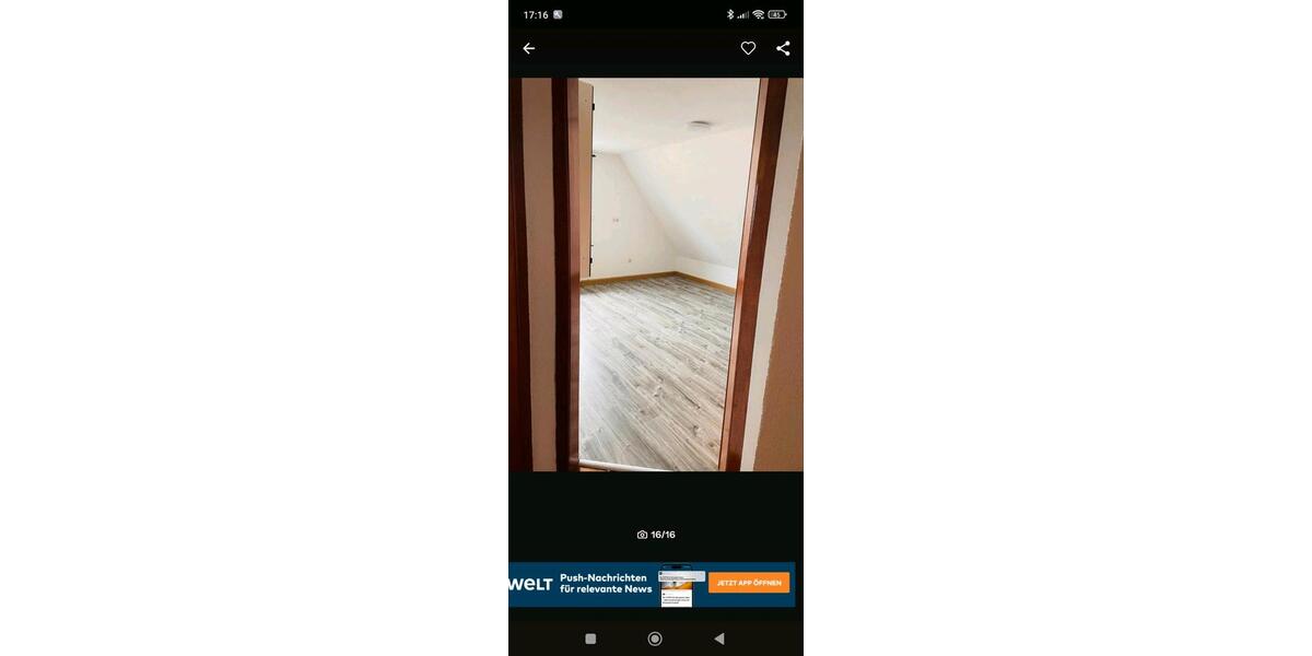 Dachgeschoßwohnung Sohren - 2 Zimmer, 60 m&sup2;, 640&euro; | Angebot:26420094