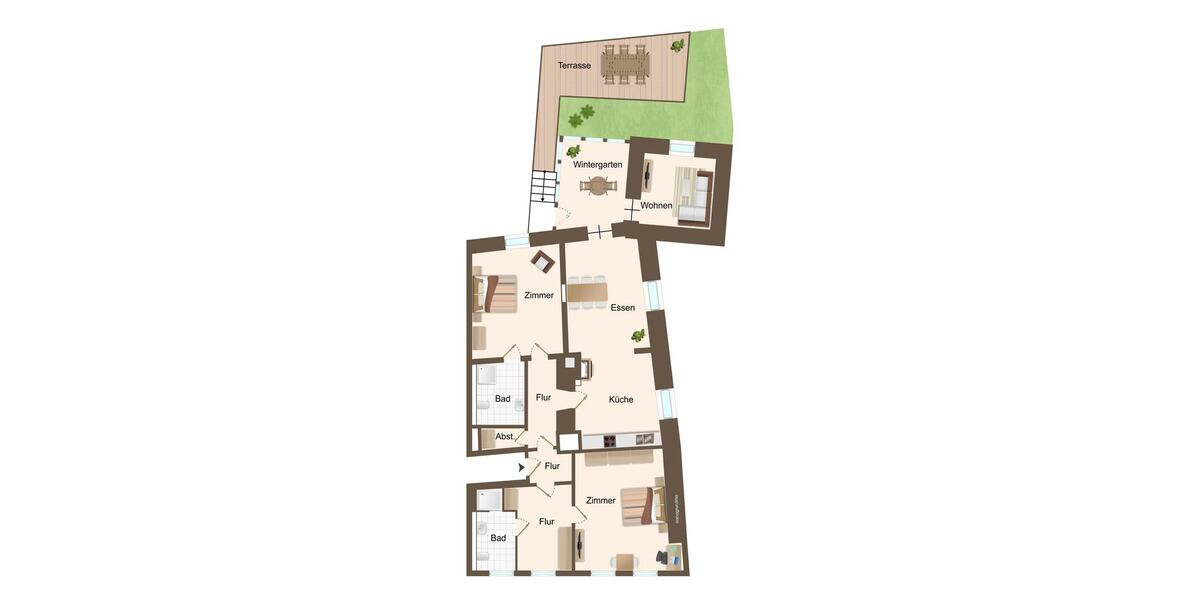 Erdgeschoßwohnung Detmold Hiddesen - 3 Zimmer, 143 m&sup2;, 1.859&euro; | Angebot:25807068