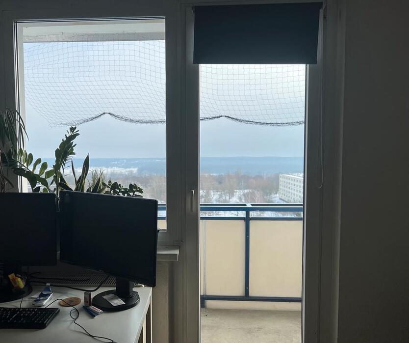 1-Zi Wohnung voll möbliert mit Balkon in Zentrum