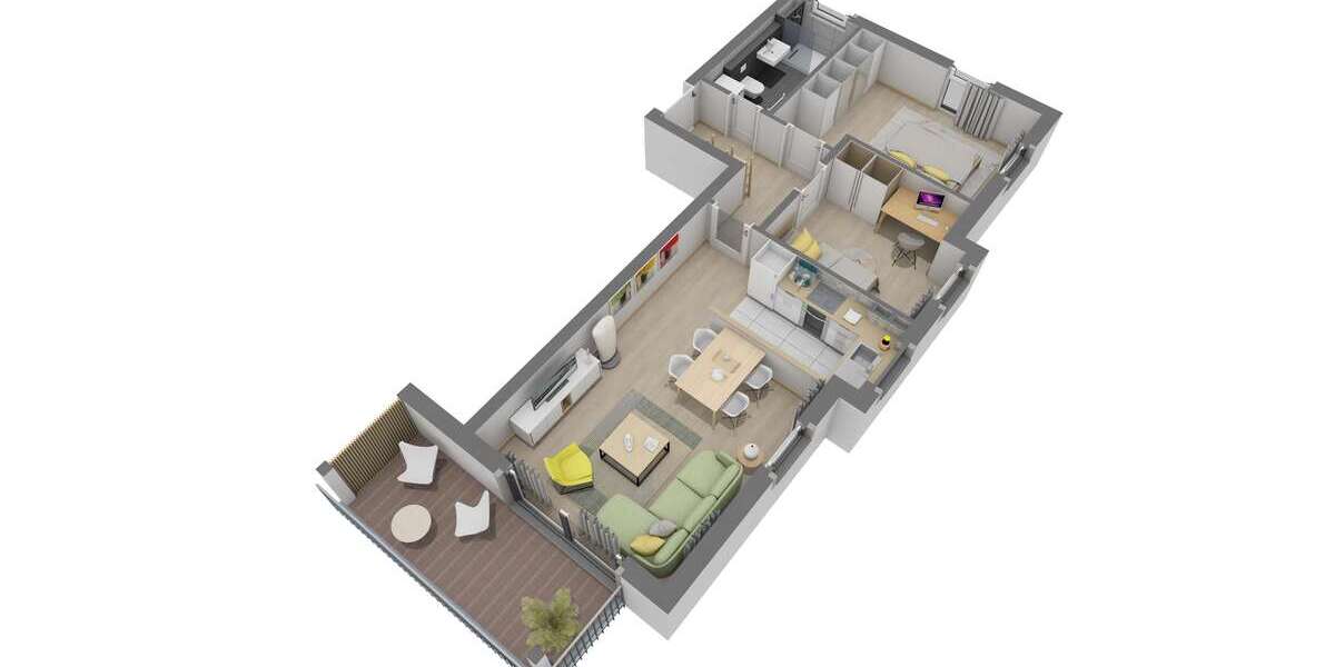 Etagenwohnung Hanau Steinheim Groß-Steinheim - 3 Zimmer, 61 m&sup2;, 1.042&euro; | Angebot:27264925