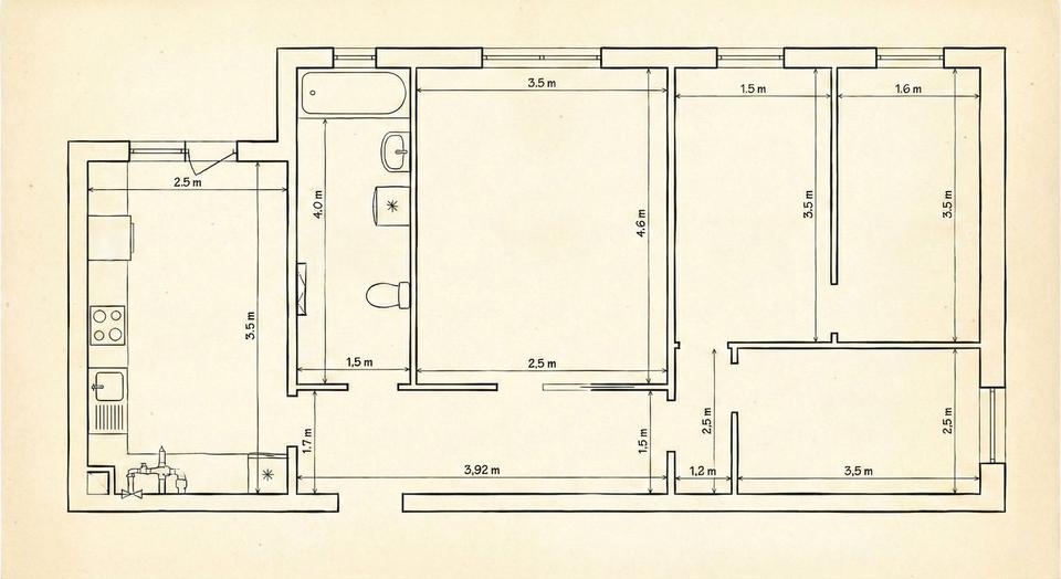 Etagenwohnung Grabow - 4 Zimmer, 70 m&sup2;, 490&euro; | Angebot:24607500