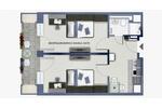 Wohnen auf Zeit Mannheim Käfertal - 3 Zimmer, 25 m&sup2;, 350&euro; | Angebot:26535113