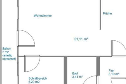 Wohnung zum Mieten in Teutschenthal 198 € 35 m² 2 zimmer