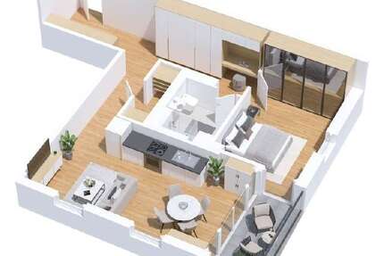 Wohnung zum Mieten in Wolfsburg 904 € 67.27 m² 2 zimmer